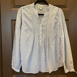 Converse Pinstripe Tunic Long Sleeve Blue Medium